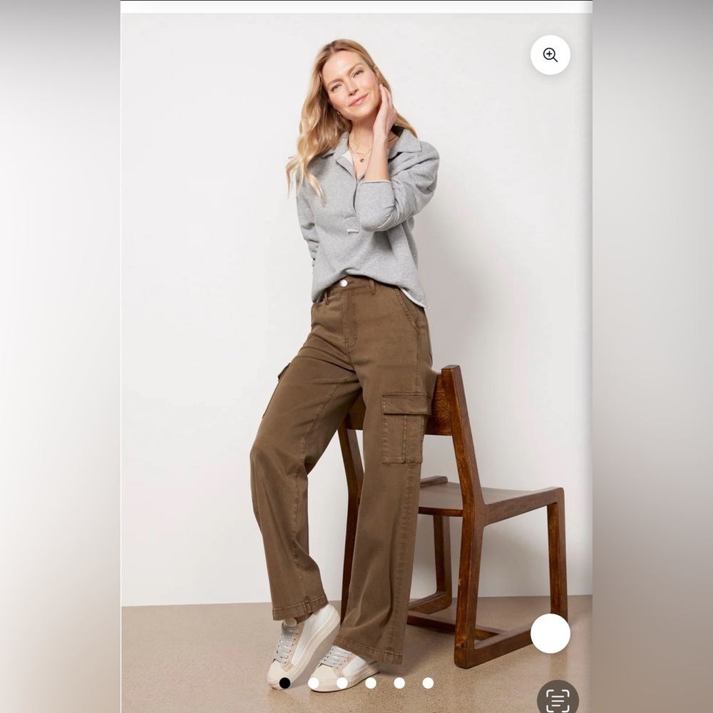 Kut from the Kloth Olive Pants - Style: Miller Wide Leg